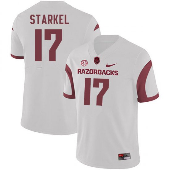 Men GameDay Nick Starkel #17 Arkansas Stitched College Football Jersey