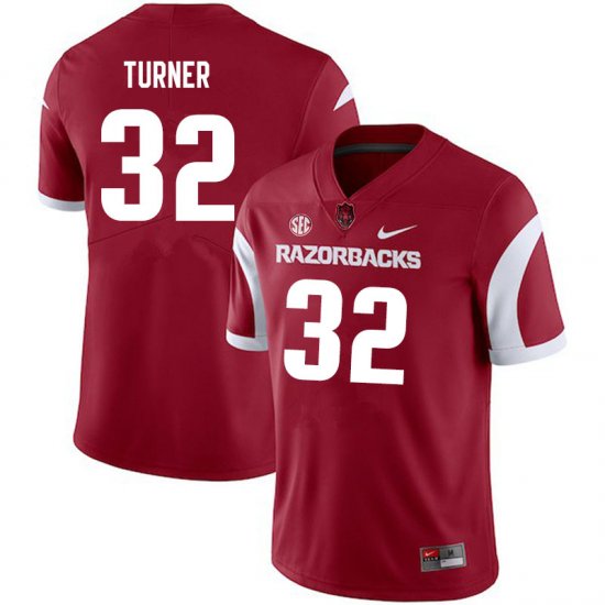 Men GameDay Reid Turner #32 Arkansas Stitched College Football Jersey