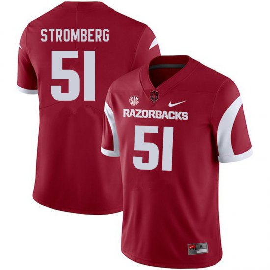 Men GameDay Ricky Stromberg #51 Arkansas Stitched College Football Jersey