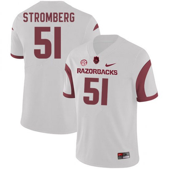 Men GameDay Ricky Stromberg #51 Arkansas Stitched College Football Jersey