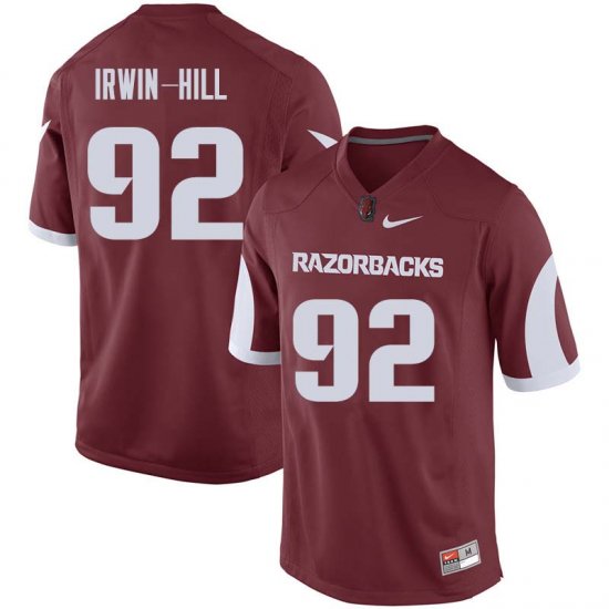 Men GameDay Sam Irwin-Hill #92 Arkansas Stitched College Football Jersey