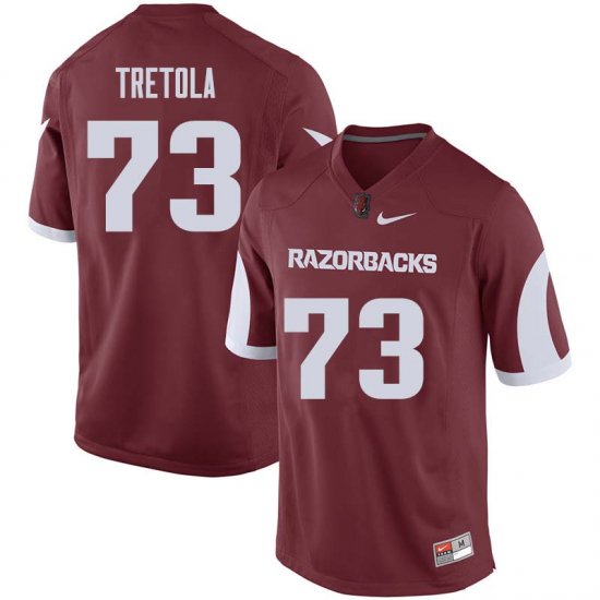 Men GameDay Sebastian Tretola #73 Arkansas Stitched College Football Jersey