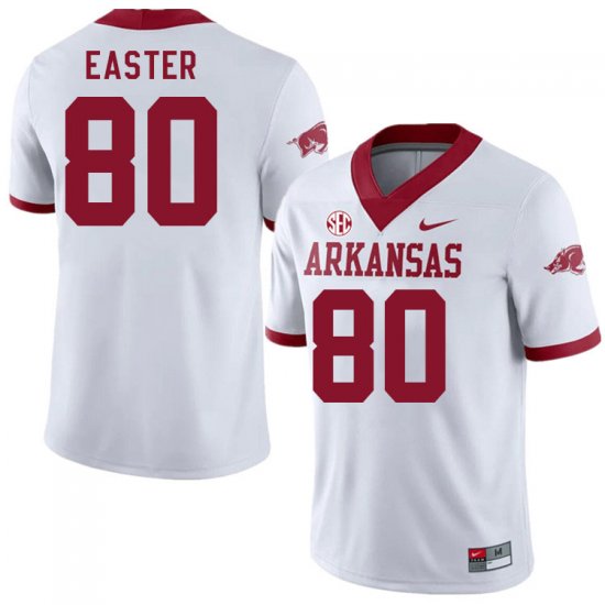 Men GameDay Shamar Easter #80 Arkansas Stitched College Football Jersey