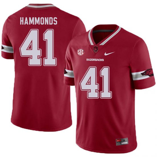 Men GameDay T.J. Hammonds #41 Arkansas Stitched College Football Jersey