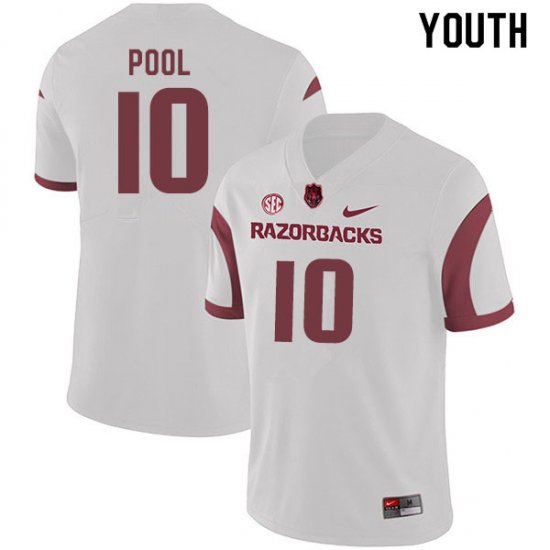 Youth GameDay Bumper Pool #10 Arkansas Stitched College Football Jersey