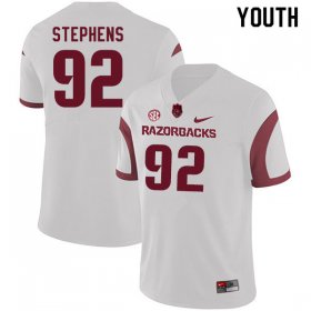 Youth GameDay Chad Stephens #92 Arkansas Stitched College Football Jersey