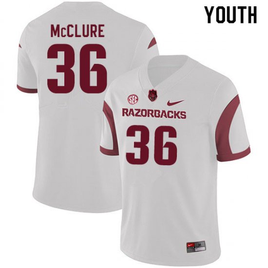 Youth GameDay D\'Vone McClure #36 Arkansas Stitched College Football Jersey