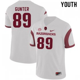 Youth GameDay Grayson Gunter #89 Arkansas Stitched College Football Jersey