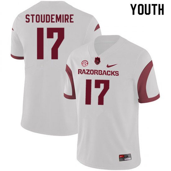 Youth GameDay Jimmie Stoudemire #17 Arkansas Stitched College Football Jersey