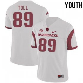 Youth GameDay Blayne Toll #89 Arkansas Stitched College Football Jersey