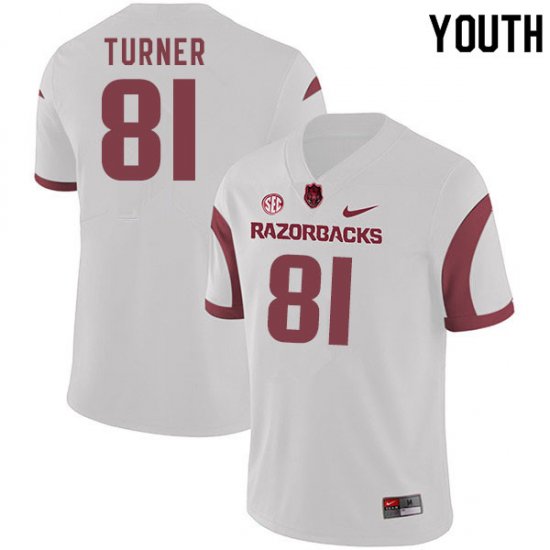 Youth GameDay Darin Turner #81 Arkansas Stitched College Football Jersey