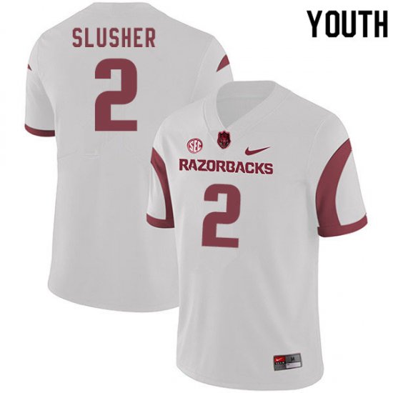 Youth GameDay Myles Slusher #2 Arkansas Stitched College Football Jersey