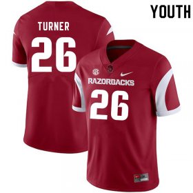 Youth GameDay Reid Turner #26 Arkansas Stitched College Football Jersey