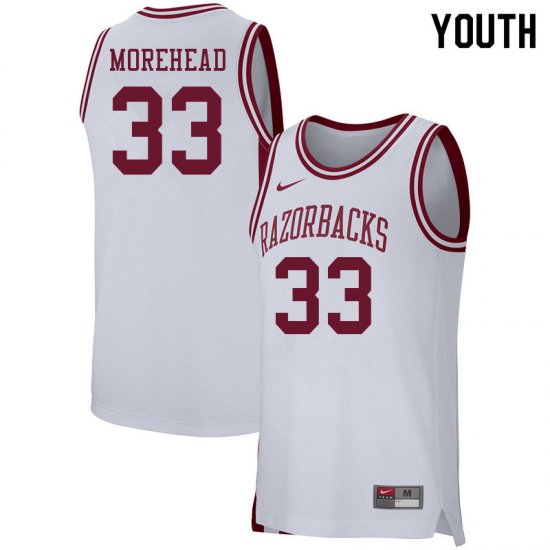 Youth GameDay Bryson Morehead #33 Arkansas Stitched College Basketball Jersey