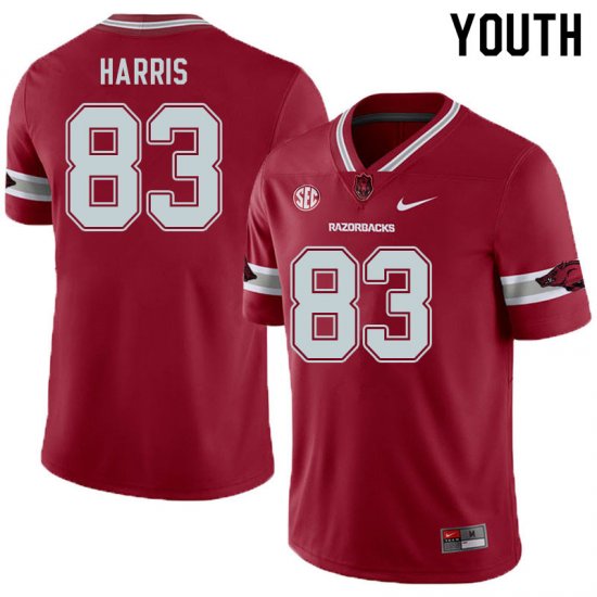 Youth GameDay Chris Harris #83 Arkansas Stitched College Football Jersey