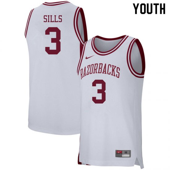 Youth GameDay Desi Sills #3 Arkansas Stitched College Basketball Jersey