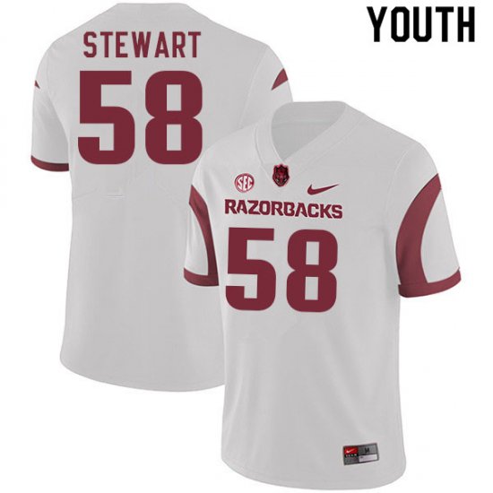 Youth GameDay Jashaud Stewart #58 Arkansas Stitched College Football Jersey