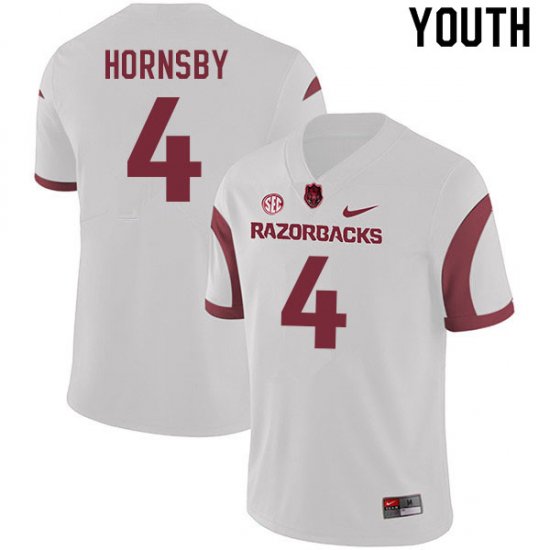 Youth GameDay Malik Hornsby #4 Arkansas Stitched College Football Jersey