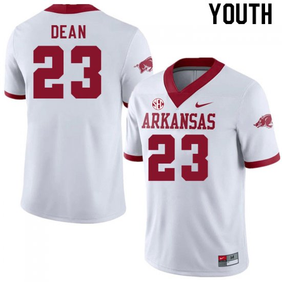 Youth GameDay Carson Dean #23 Arkansas Stitched College Football Jersey