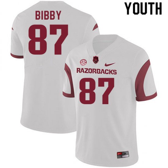 Youth GameDay Kamron Bibby #87 Arkansas Stitched College Football Jersey