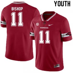 Youth GameDay LaDarrius Bishop #11 Arkansas Stitched College Football Jersey