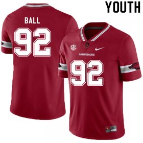 Youth GameDay Cameron Ball #92 Arkansas Stitched College Football Jersey