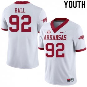 Youth GameDay Cameron Ball #92 Arkansas Stitched College Football Jersey