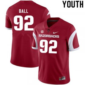 Youth GameDay Cameron Ball #92 Arkansas Stitched College Football Jersey