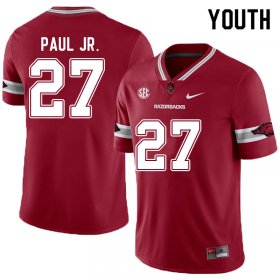 Youth GameDay Chris Paul Jr. #27 Arkansas Stitched College Football Jersey