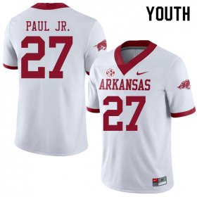 Youth GameDay Chris Paul Jr. #27 Arkansas Stitched College Football Jersey