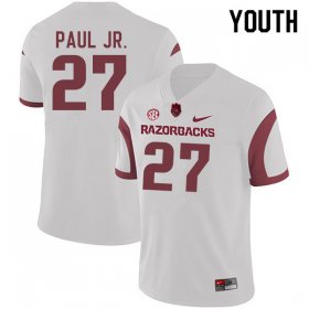 Youth GameDay Chris Paul Jr. #27 Arkansas Stitched College Football Jersey