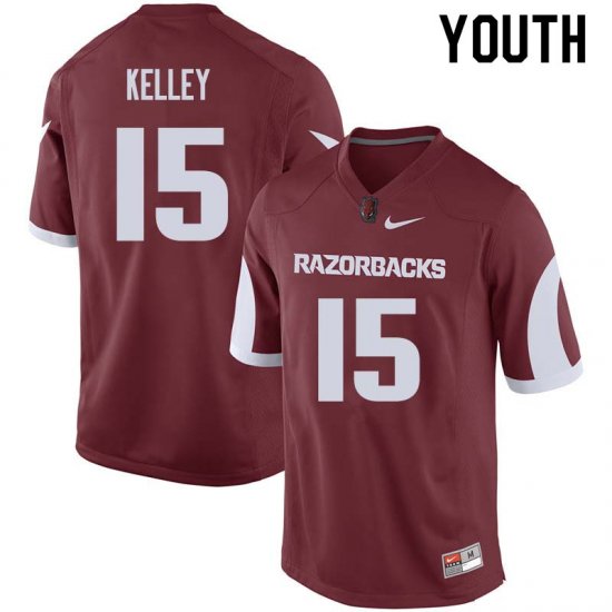 Youth GameDay Cole Kelley #15 Arkansas Stitched College Football Jersey