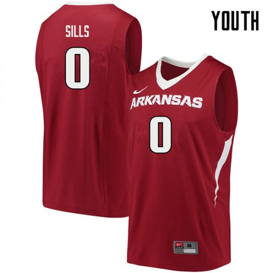 Youth GameDay Desi Sills #0 Arkansas Stitched College Basketball Jersey