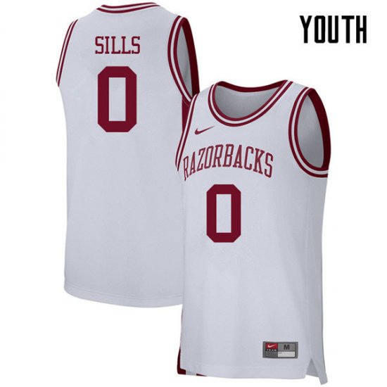 Youth GameDay Desi Sills #0 Arkansas Stitched College Basketball Jersey