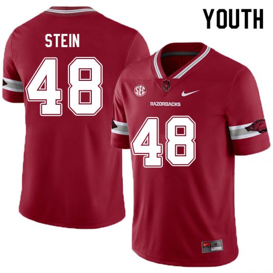 Youth GameDay Eli Stein #48 Arkansas Stitched College Football Jersey