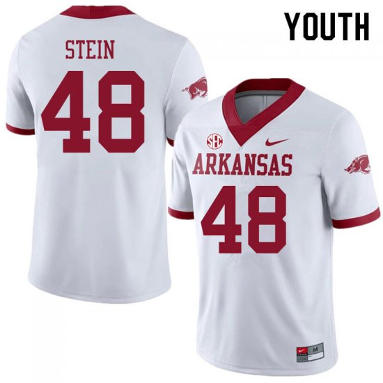 Youth GameDay Eli Stein #48 Arkansas Stitched College Football Jersey