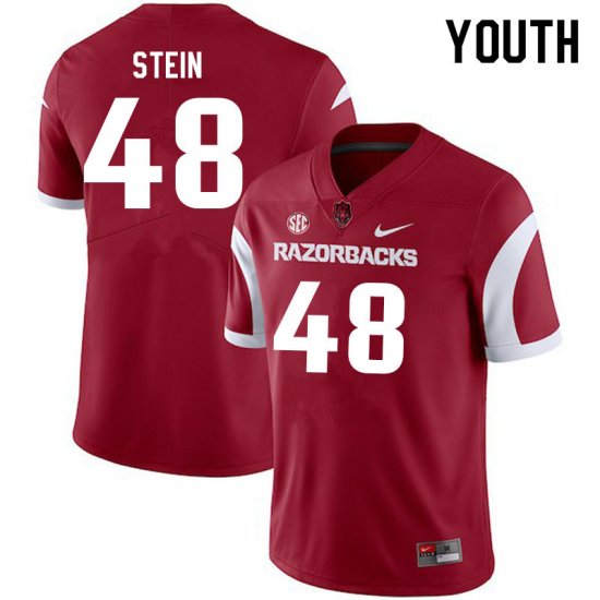 Youth GameDay Eli Stein #48 Arkansas Stitched College Football Jersey