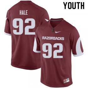 Youth GameDay Elias Hale #92 Arkansas Stitched College Football Jersey