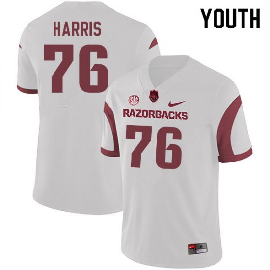 Youth GameDay E\'Marion Harris #76 Arkansas Stitched College Football Jersey