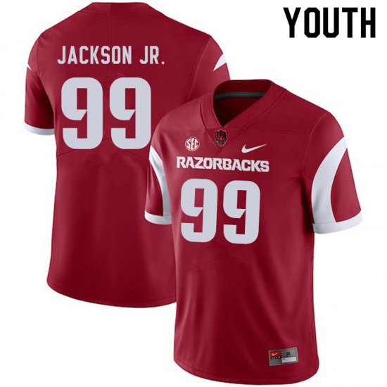 Youth GameDay Enoch Jackson Jr. #99 Arkansas Stitched College Football Jersey