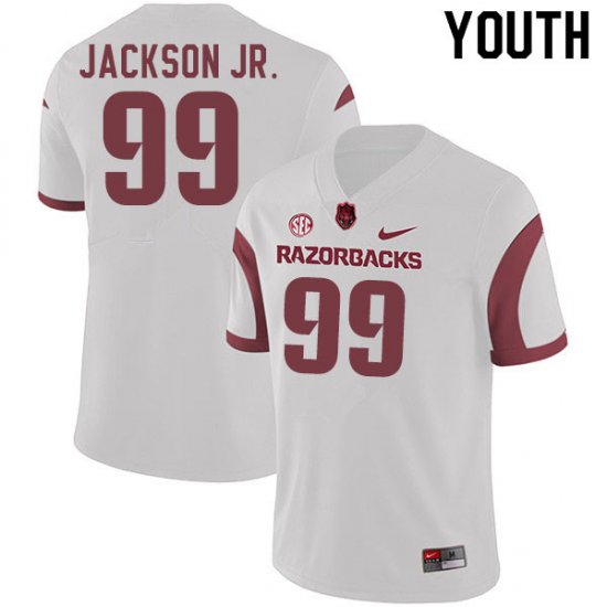 Youth GameDay Enoch Jackson Jr. #99 Arkansas Stitched College Football Jersey