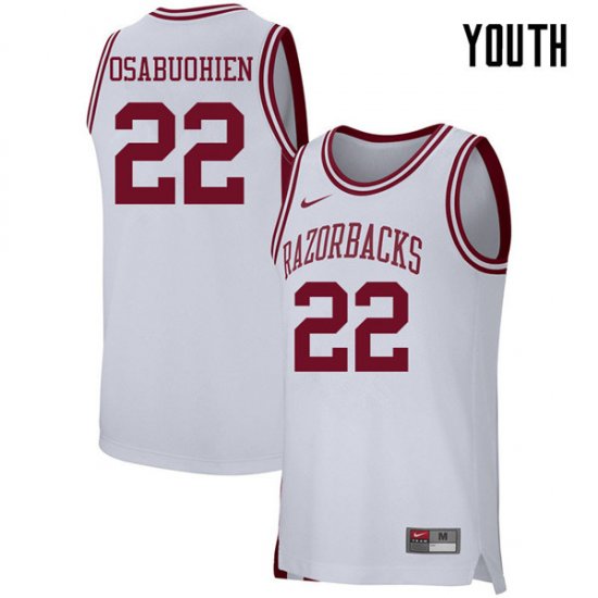 Youth GameDay Gabe Osabuohien #22 Arkansas Stitched College Basketball Jersey