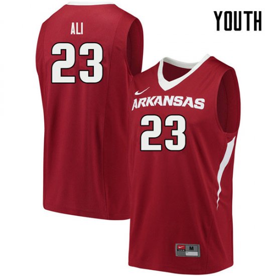 Youth GameDay Ibrahim Ali #23 Arkansas Stitched College Basketball Jersey