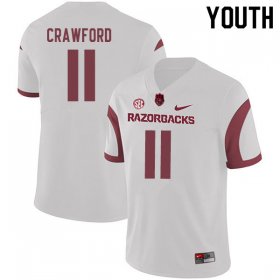 Youth GameDay Jaqualyn Crawford #11 Arkansas Stitched College Football Jersey