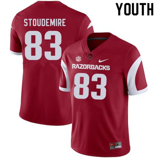 Youth GameDay Jimmie Stoudemire #83 Arkansas Stitched College Football Jersey