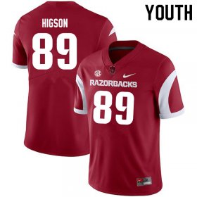 Youth GameDay Jonas Higson #89 Arkansas Stitched College Football Jersey