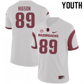 Youth GameDay Jonas Higson #89 Arkansas Stitched College Football Jersey