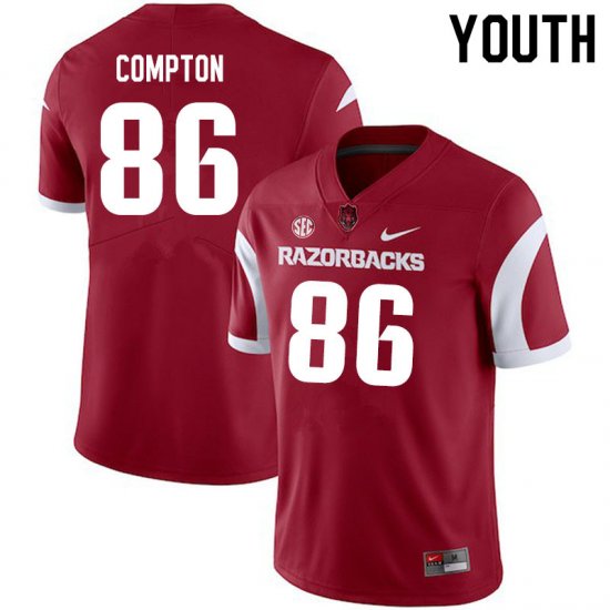 Youth GameDay Kevin Compton #86 Arkansas Stitched College Football Jersey