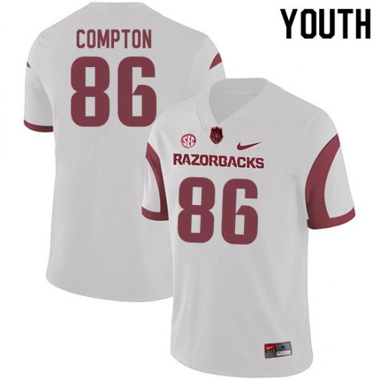 Youth GameDay Kevin Compton #86 Arkansas Stitched College Football Jersey