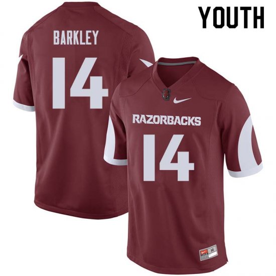 Youth GameDay Maleek Barkley #14 Arkansas Stitched College Football Jersey